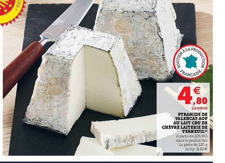 pyramide de valencay aop au lait cru de chèvre laiterie de verneuil