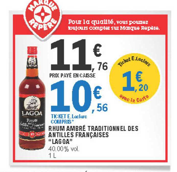 rhum ambré traditionnel des antilles françaises lagoa