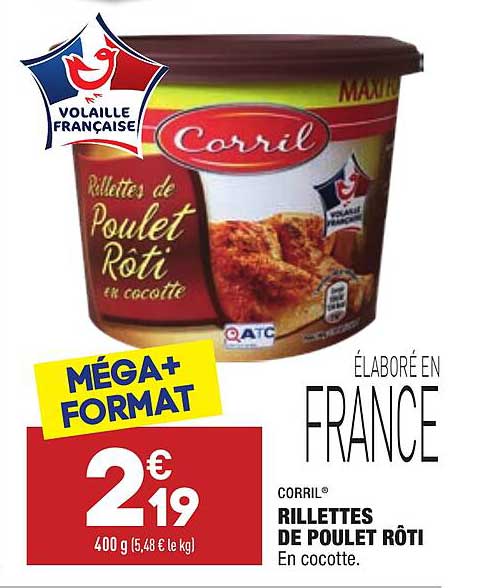 Rillettes De Poulet Rôti Corril