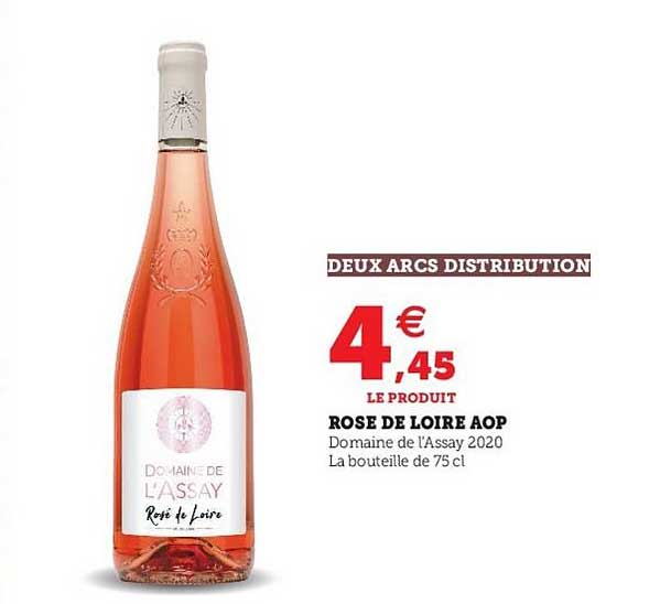 rosé de loire aop deux arcs distribution