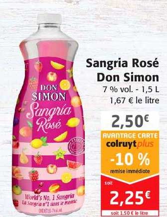 sangria rosé don simon