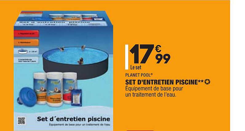 set d'entretien piscine planet pool