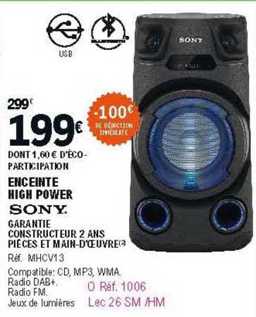 sony enceinte high power