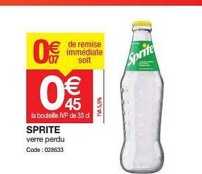 sprite verre perdu