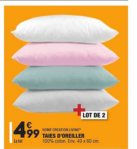 Taies D'oreiller Home Creation Living