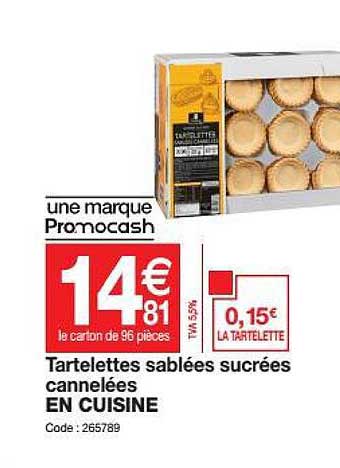 tartelettes sablées sucrées cannelées