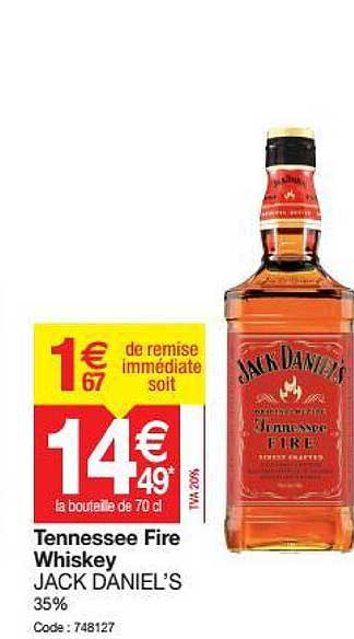 tennesse fire whiskey jack daniel's