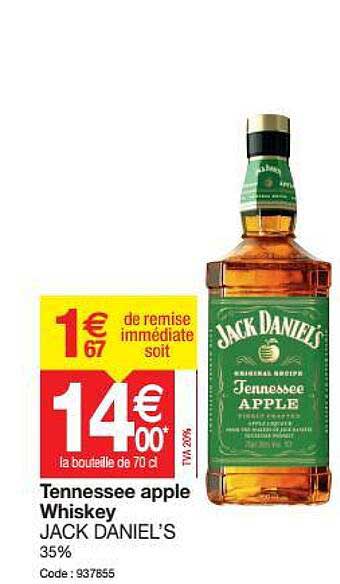 tennessee apple whiskey jack daniel's