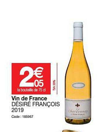 vin de france désiré françois 2019