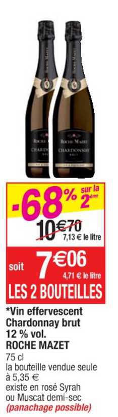 vin effervescent chardonnay brut 12% vol. roche mazet