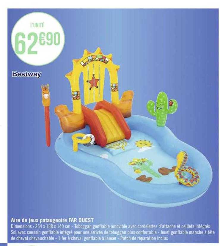 aire de jeux pataugeoire far ouest bestway