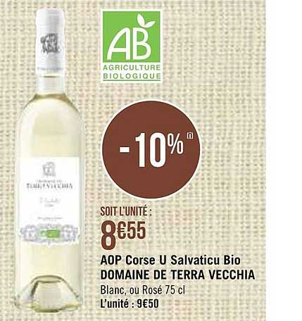 aop corse u salvaticu bio domaine de terra vecchia