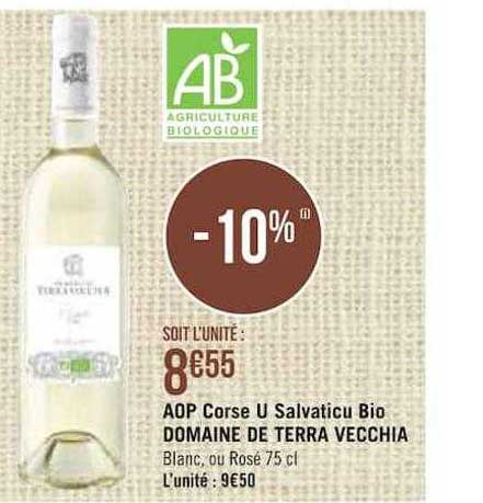 aop corse u salvatucu bio domaine de terra vecchia