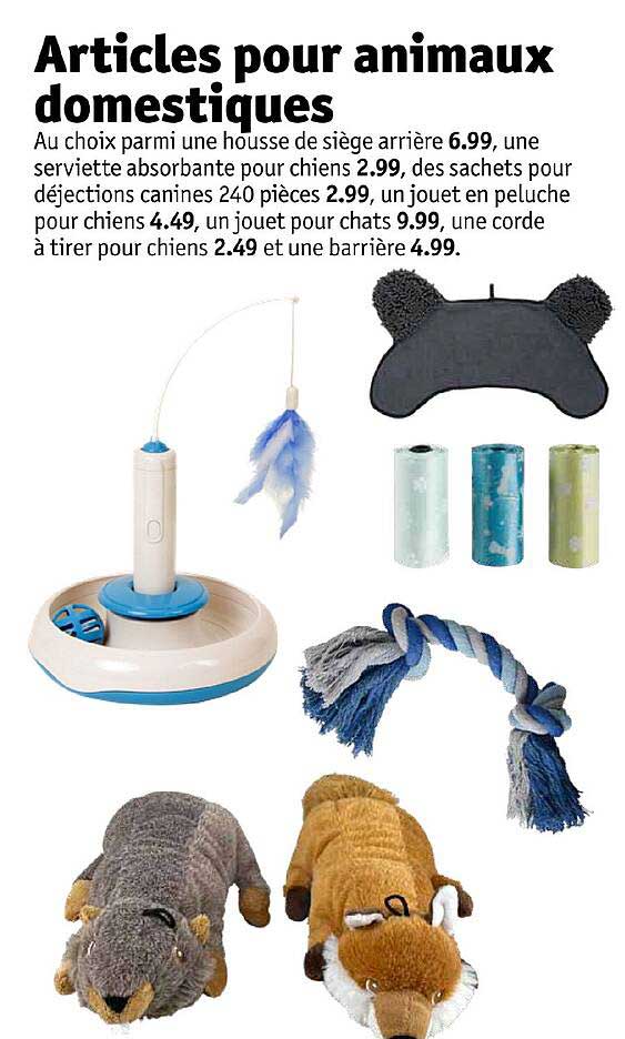 articles pour animaux domestiques