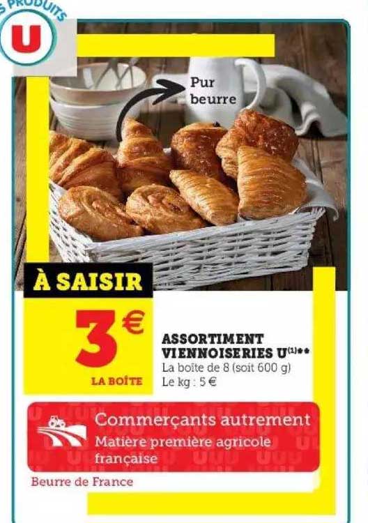 Assortiment Viennoiseries U