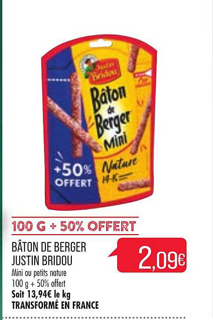 bâton de berger justin bridou