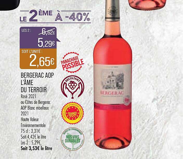 Bergerac Aop L'âme Du Terroir