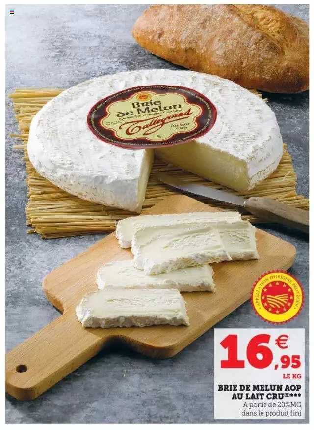 brie de melun aop au lait cru