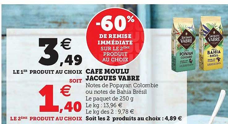 café moulu jacques vabre
