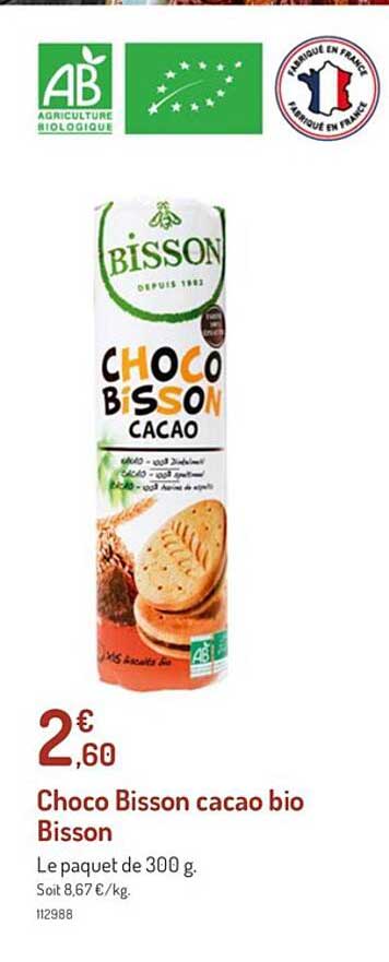 Choco Bisson Cacao Bio Bisson