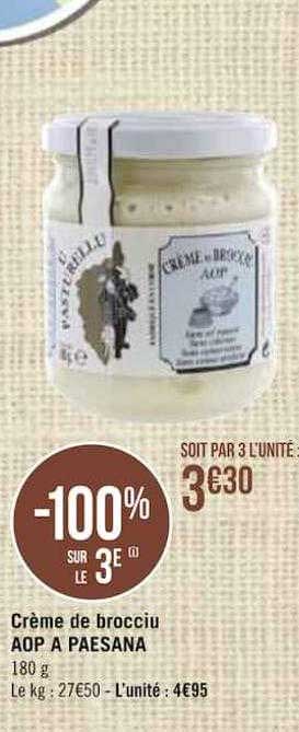 crème de brocciu aop à paesana