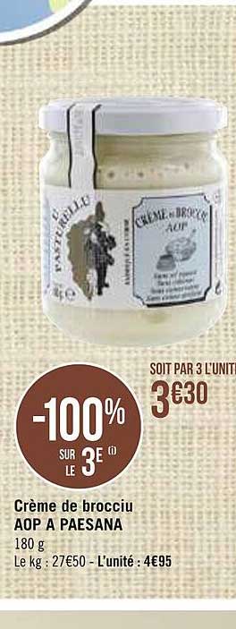 crème de brocciu aop à paesana