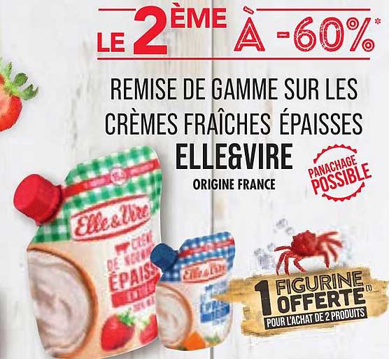 crème fraîches épaisses elle & vire
