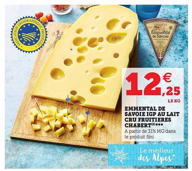 emmental de savoie igp au lait cru fruitières chabert