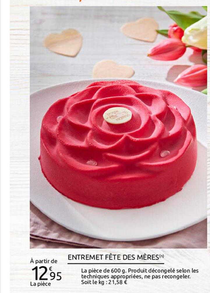 entremet fête des mères