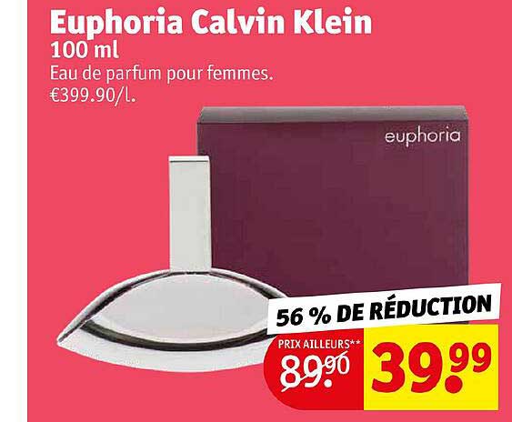 eau de parfum pour femmes euphoria calvin klein 100 ml