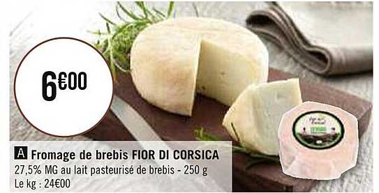 fromage de brebis fior di corsica