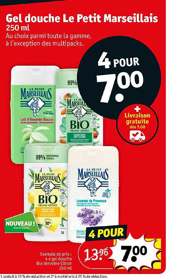 Gel Douche La Petit Marseillais 250 Ml