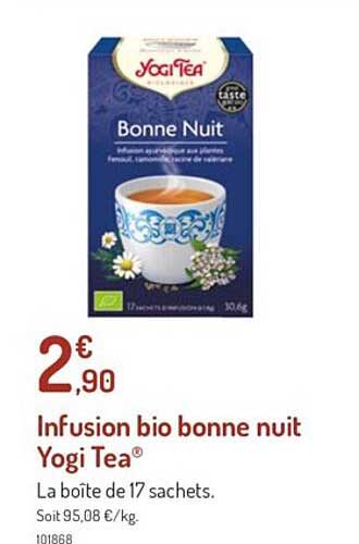 Infusion Bio Bonne Nuit Yogi Tea