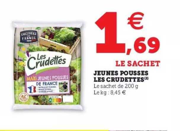 jeunes pousses les crudettes