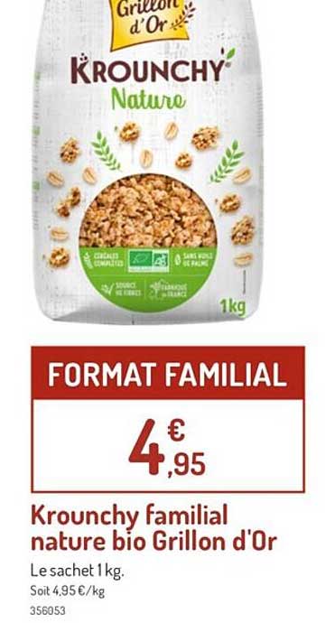 krounchy familial nature bio grillon d'or