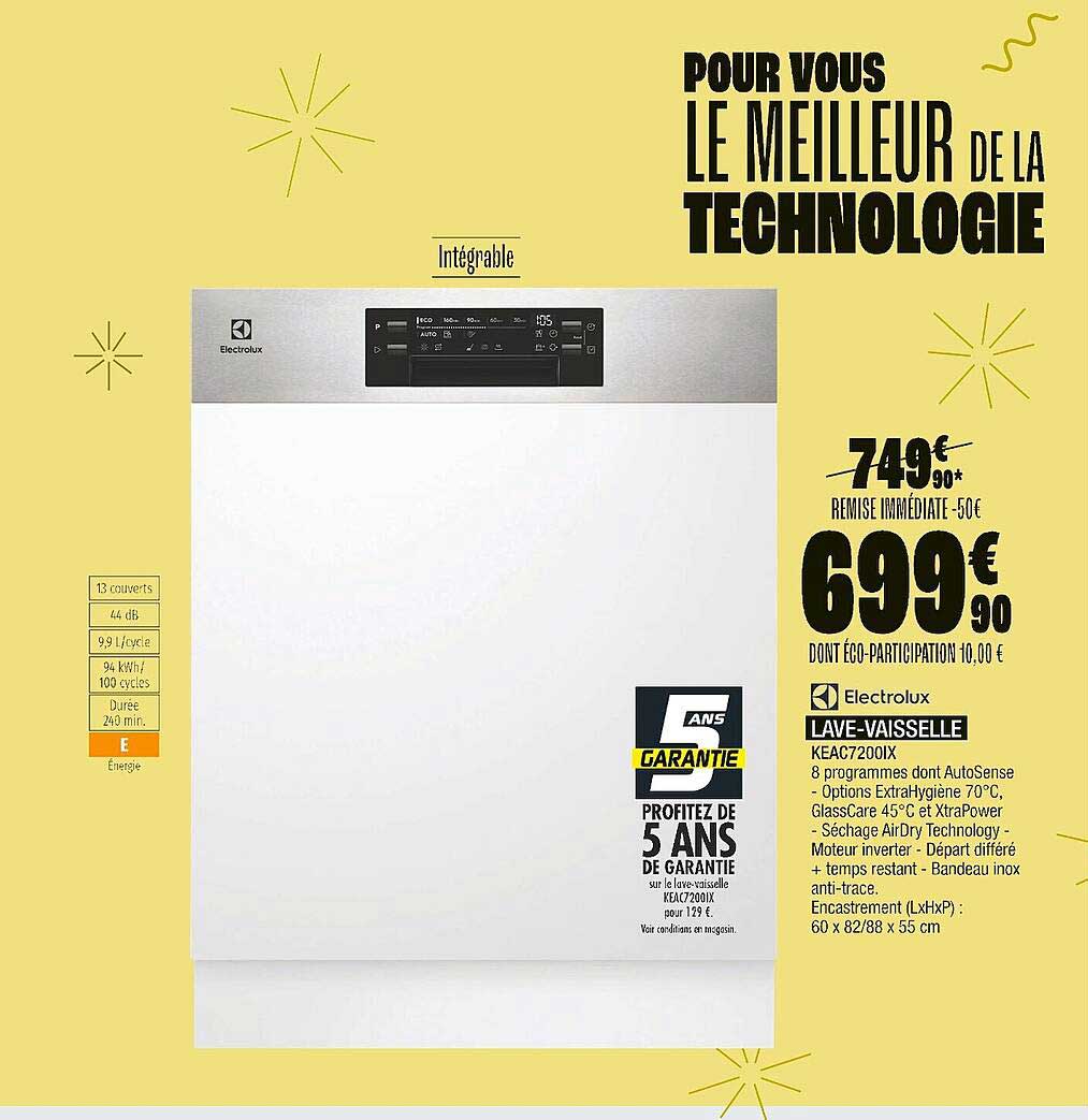 lave-vaisselle electrolux