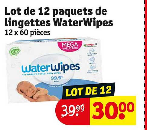 Lot De 12 Paquets De Lingettes WaterWipes