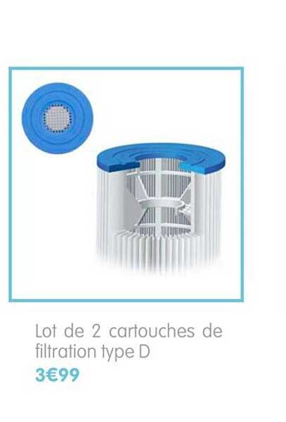 lot de 2 cartouches de filtration type d