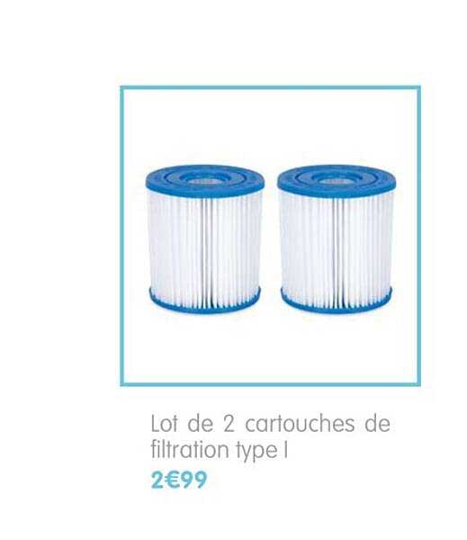 lot de 2 cartouches de filtration type i