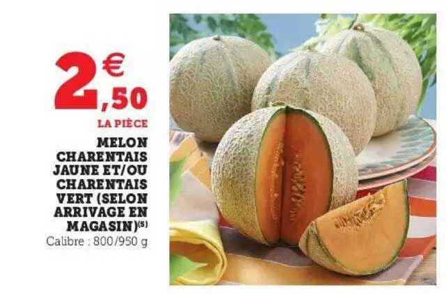 melon charentais jaune et-ou charentais vert