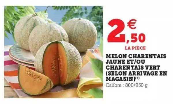 Melon Charentais Jaune Et-ou Charentais Vert