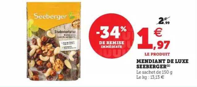 mendiant de luxe seeberger