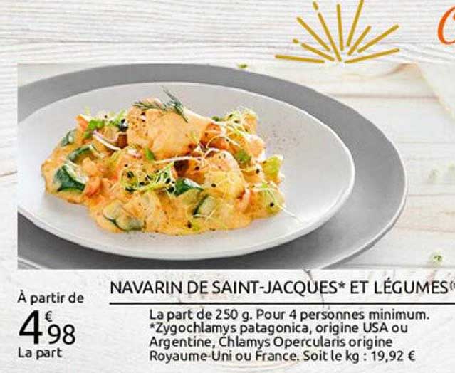 navarin de saint-jacques et légumes