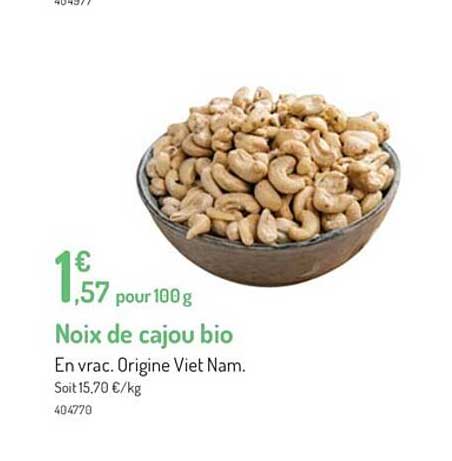 Noix De Cajou Bio
