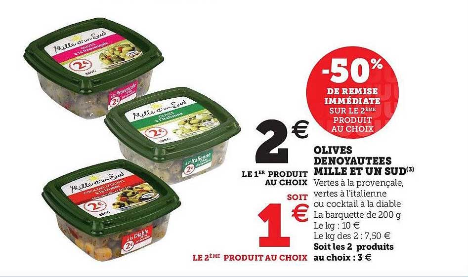 olives dénoyautées mille et un sud