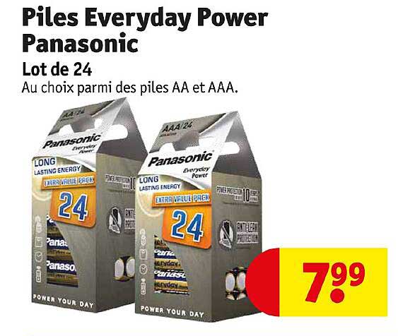piles everyday power panasonic