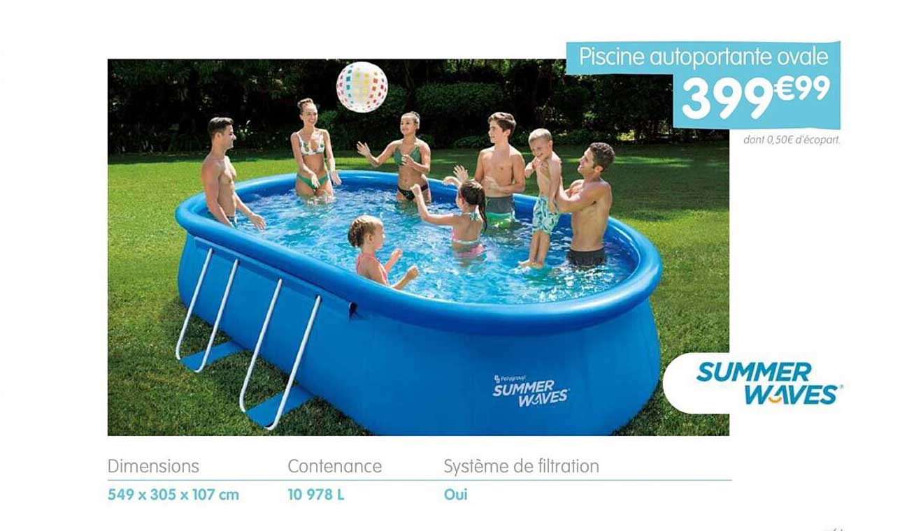 piscine autoportante ovale summer waves