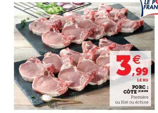 Porc : Côte***