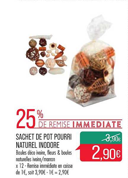 sachet de pot pourri naturel inodore