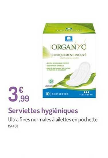 serviettes hygiéniques